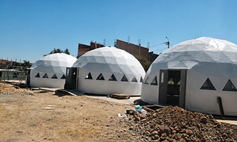 Instalan 41 aulas tipo Domo en 11 colegios afectados por las lluvias en Ayacucho