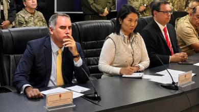 Keiko Fujimori recibe reporte de operaciones de las Fuerzas Armadas en el país