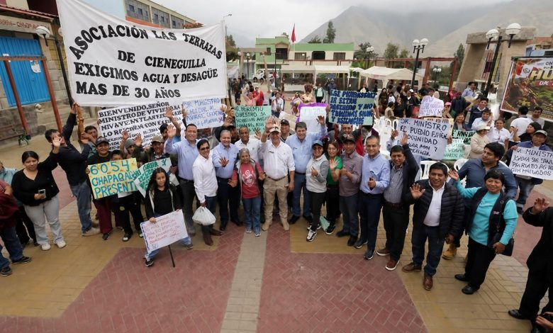 Ministerio de Vivienda supervisa proyectos de agua y saneamiento en Ate, Cieneguilla y Lima Sur