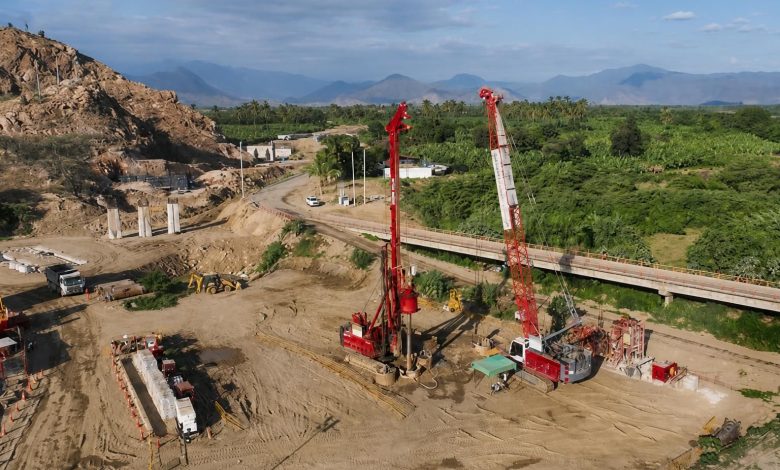MTC avanza en la construcción del nuevo puente Carrasquillo en Piura