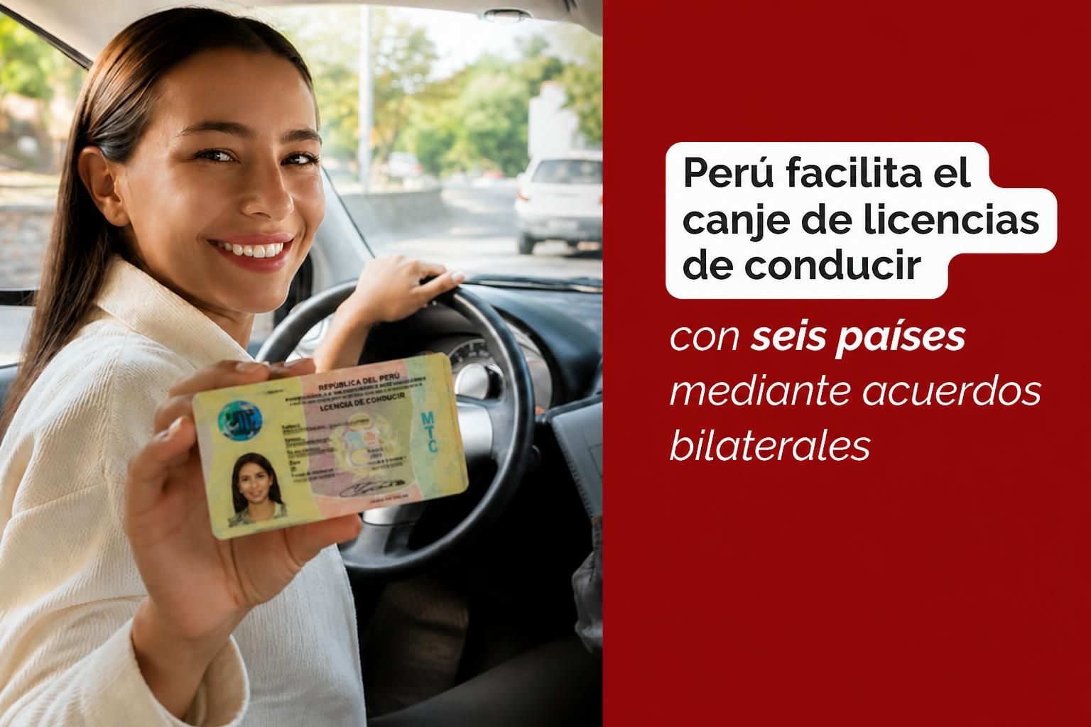 Perú facilita el canje de licencias de conducir con seis países