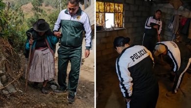 PNP y Ministerio del Interior brindan apoyo a adulta mayor en abandono en Apurímac