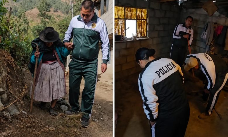 PNP y Ministerio del Interior brindan apoyo a adulta mayor en abandono en Apurímac