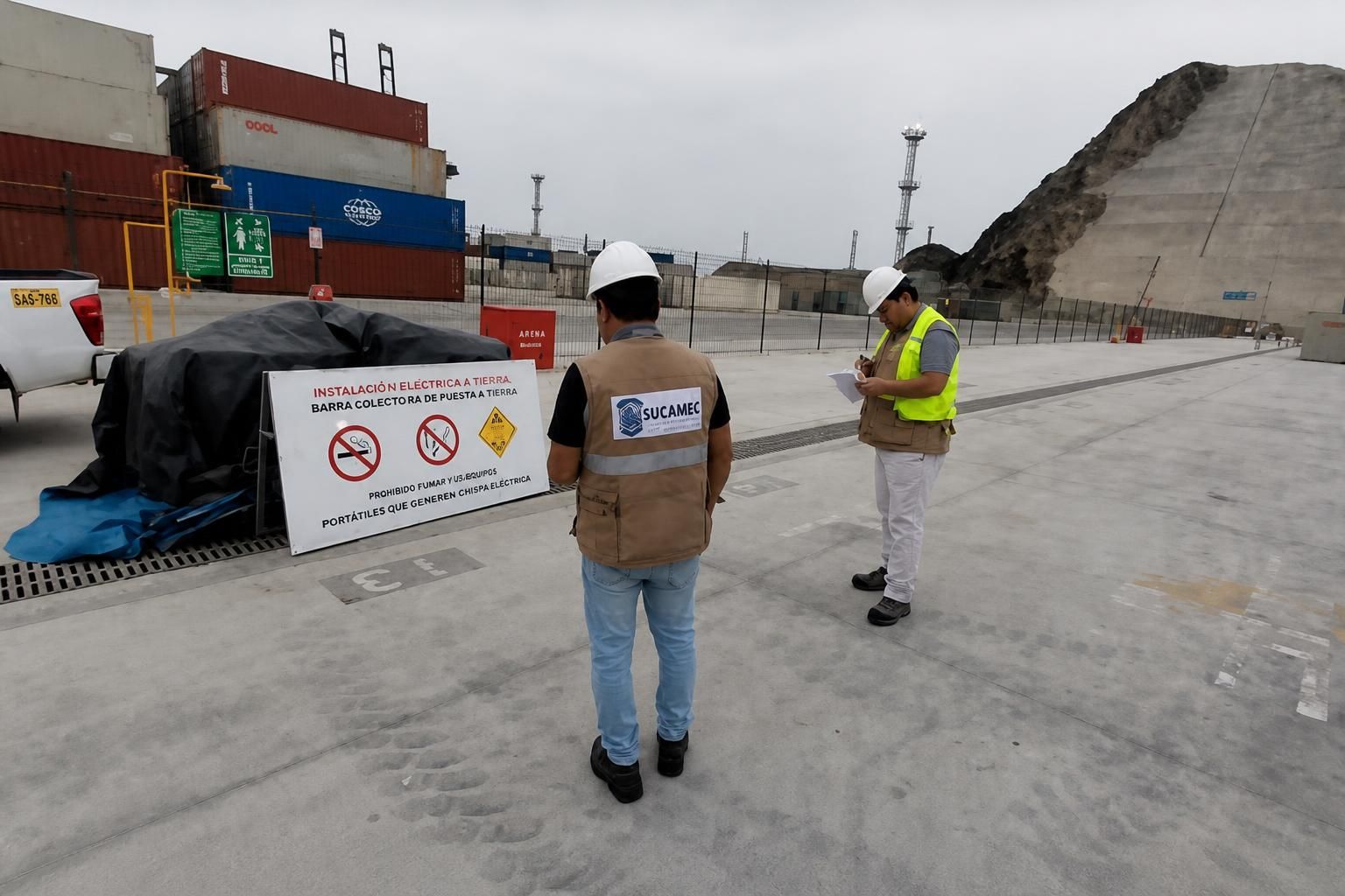 Sucamec incauta 2.5 toneladas de nitrato de amonio de procedencia rusa en el megapuerto de Chancay