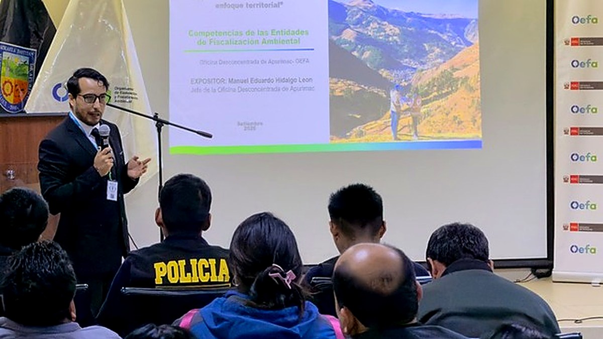 OEFA fortalece capacidades de entidades de fiscalización ambiental en Apurímac