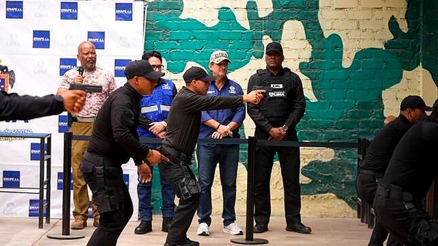 Alcalde Reggiardo supervisó entrenamiento de la Guardia Metropolitana de EMAPE: “La preparación de nuestros agentes es integral”