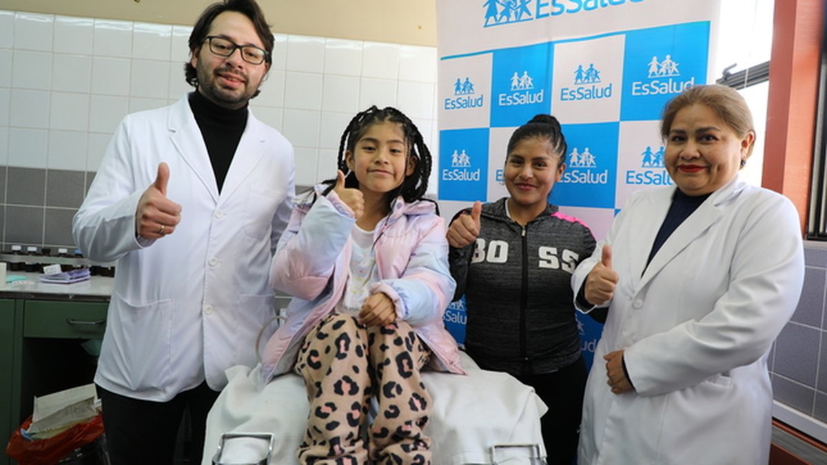 Médicos de EsSalud Cusco operan a niña deportista y le retiran tumor de 12 cm alojado en el páncreas