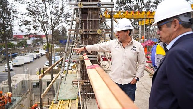 ¡Centro de Control y Monitoreo C5 alcanza 45 % de avance! Alcalde Reggiardo supervisa obra que integrará 4500 cámaras de toda la capital
