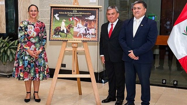 Perú y Austria conmemoran 175 años de relaciones bilaterales con sello postal y exposición fotográfica-documental