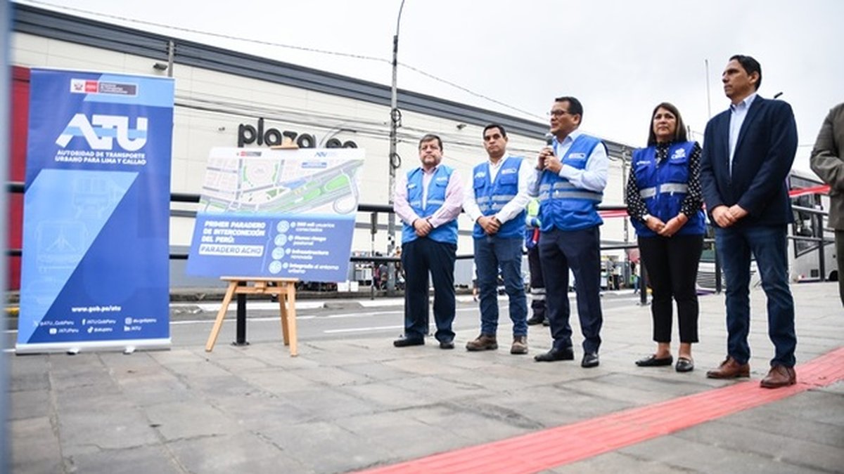 MTC: ATU presenta en Acho el primer paradero de interconexión modernizado de la ciudad para usuarios de los corredores Azul y Morado