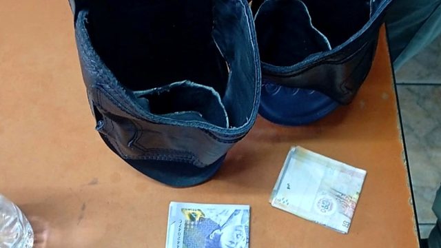 Agentes del INPE frustran ingreso de dinero oculto en calzados y un celular