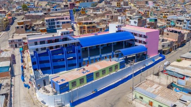 Avanzamos construcción de moderna infraestructura de la I.E. Amparo Baluarte
