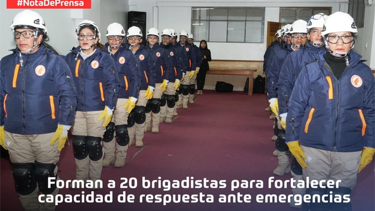 Forman a 20 brigadistas para fortalecer capacidad de respuesta ante emergencias