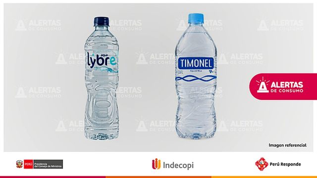 El Indecopi da plazo de cinco días hábiles a proveedor de aguas Timonel y Lybre para informar acciones ante alerta por contaminación
