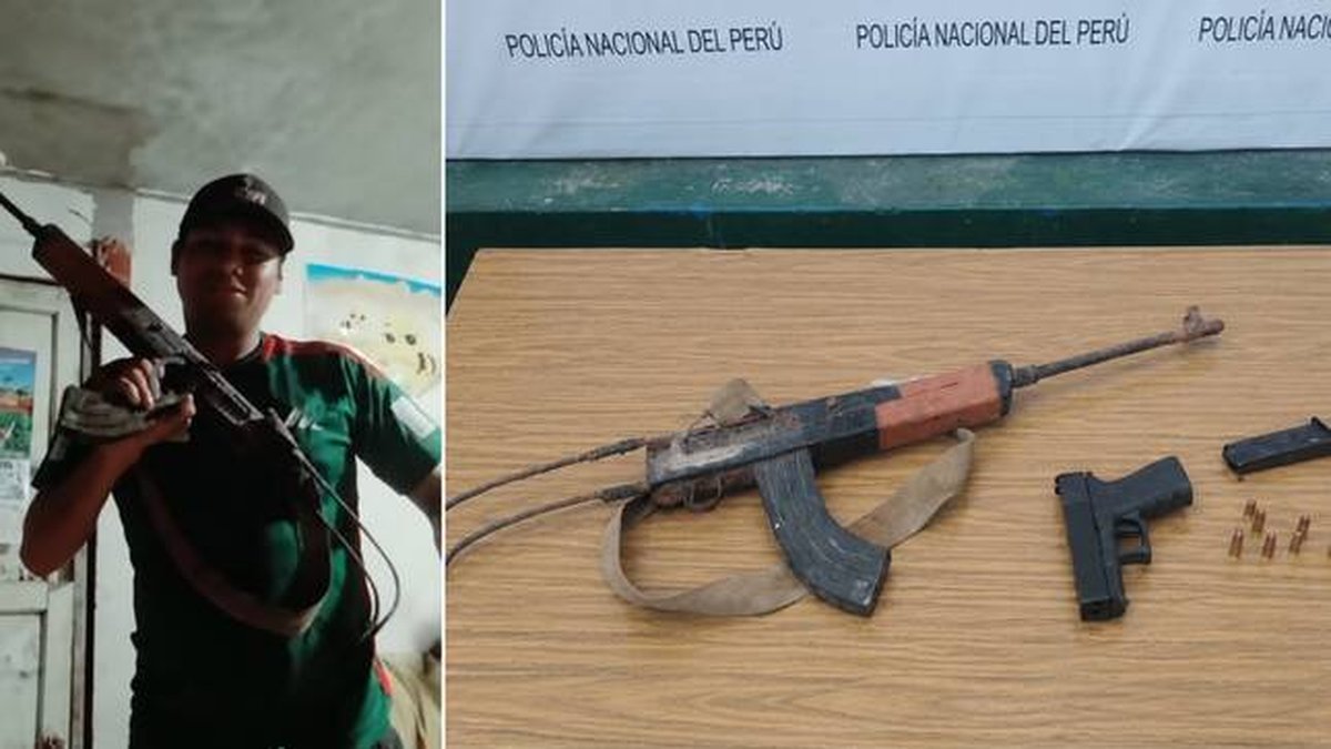 PNP captura a integrante de “Los Sahuesos NG” con pistola y fusil en Villa María del Triunfo