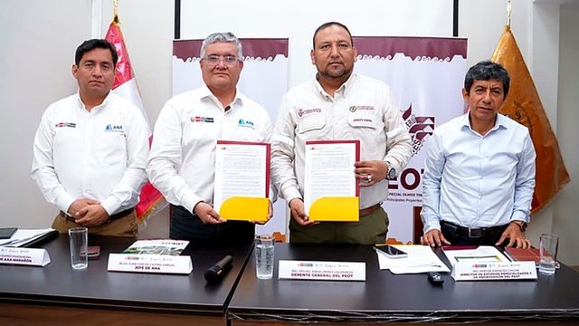 ANA y PEOT unen esfuerzos para proteger 108 kilómetros de los ríos Huancabamba y Chamaya  ante riesgos climáticos