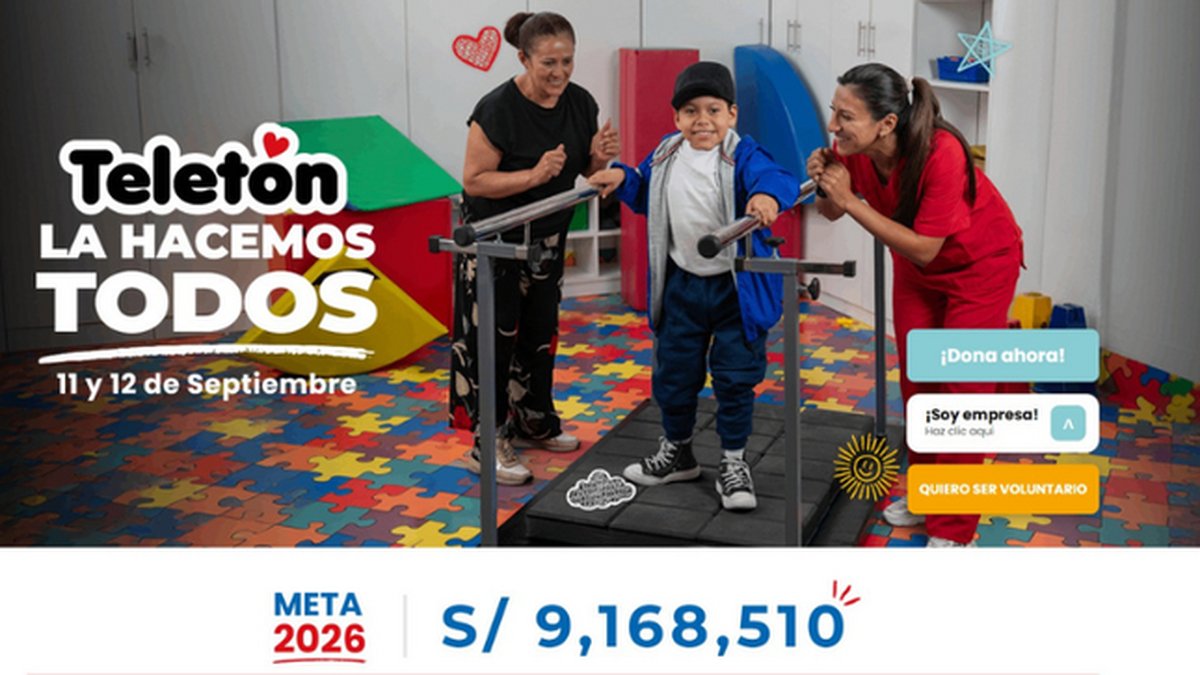IRTP se suma a la Teletón 2026 para promover la solidaridad de todos los peruanos
