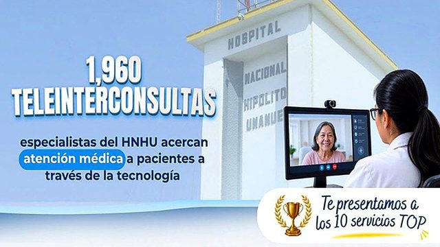 Médicos especialistas del HNHU logran 1,960 teleinterconsultas