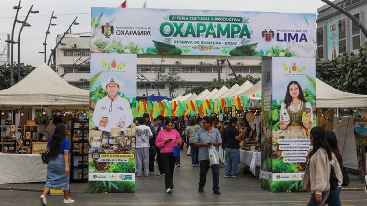 Municipalidad de Lima lleva lo mejor de Oxapampa al Centro Histórico con feria que reúne a 54 productores