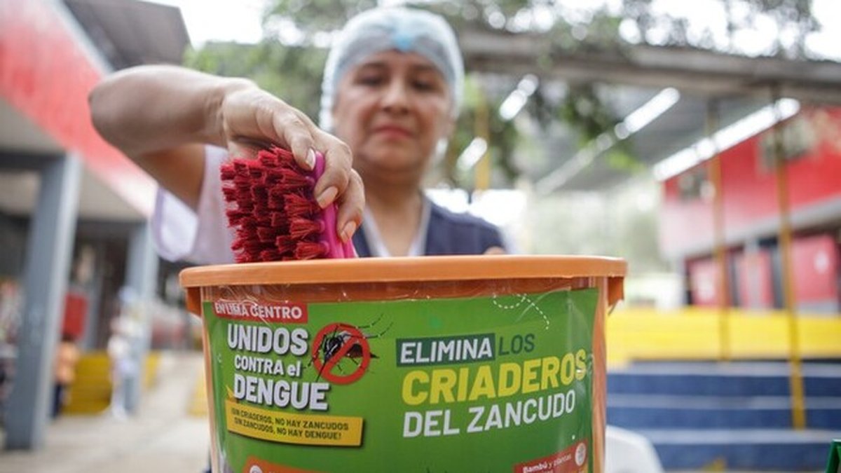 Diris Lima Centro refuerza medidas preventivas para eliminar criaderos del zancudo transmisor del dengue en San Juan de Lurigancho