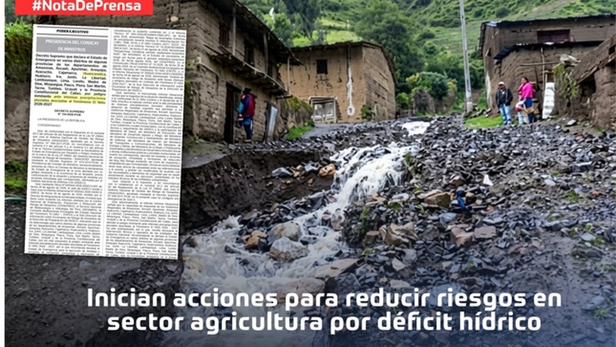 Declaran en emergencia 58 distritos ante peligro inminente por lluvias asociadas al Fenómeno El Niño