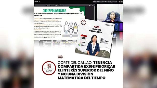 Corte del Callao realizó conferencia sobre Tenencia Compartida