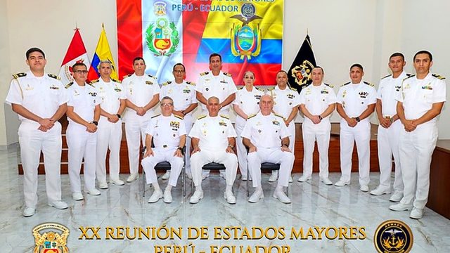 XX Reunión Bilateral de Estados Mayores entre la Marina de Guerra del Perú y la Armada del Ecuador