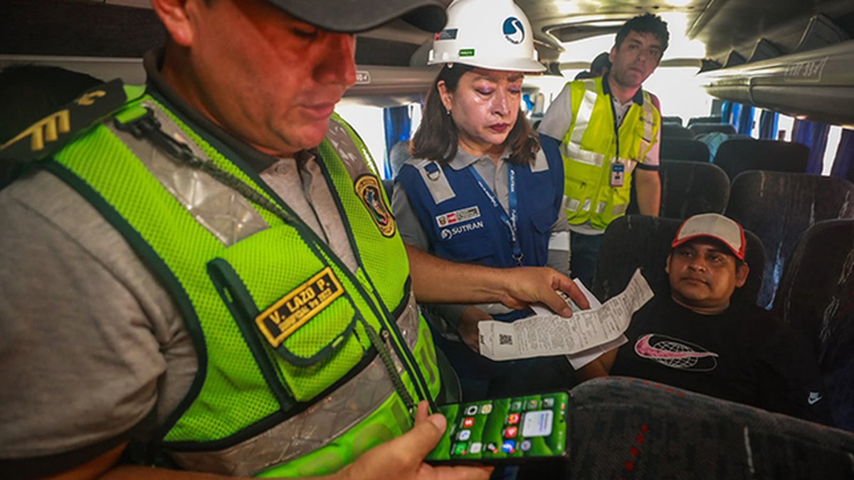 Incautan cerca de 5 kilos de presunta droga en bus interprovincial durante megaoperativo de SUTRAN en San Martín