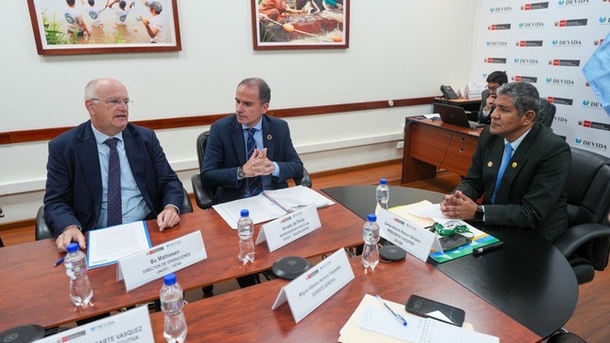 DEVIDA y UNODC proyectan mayor cooperación para abordar el problema mundial de las drogas