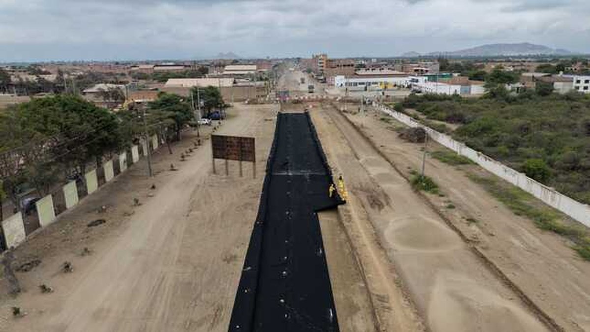 Supervisan avances en la autopista Chiclayo – Pomalca que supera el cronograma de ejecución