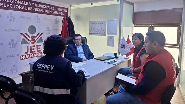 Fiscalía de Prevención del Delito de Huamanga coordinó acciones con el JEE, Onpe y Reniec para garantizar transparencia en comicios