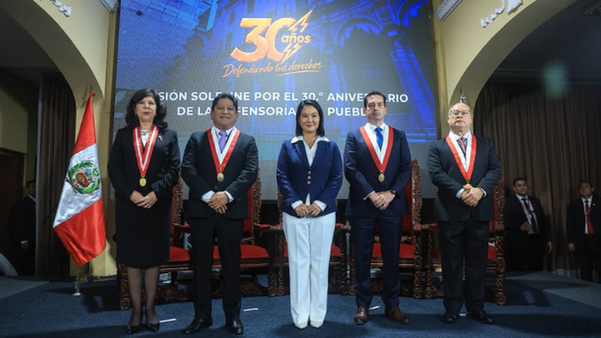 Presidenta Keiko Fujimori conmemoró el 30.º aniversario de la Defensoría del Pueblo y destacó su rol en defensa de los derechos ciudadanos