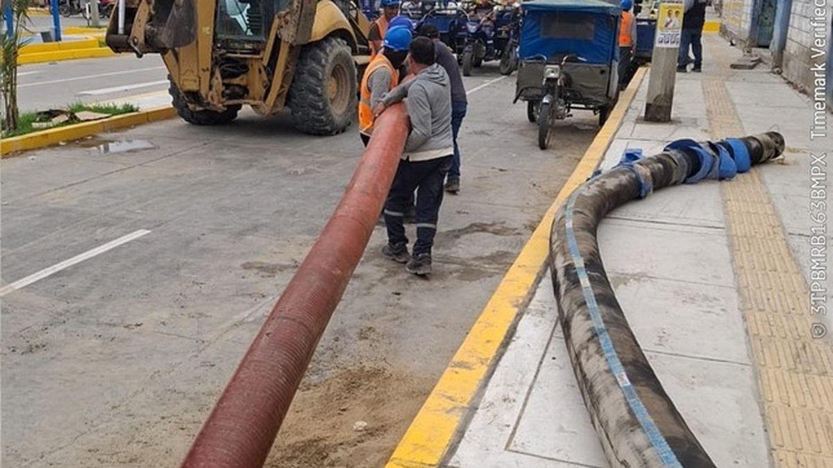 EPS Grau controla emergencia en EBAR Piura y continúa labores de limpieza en zonas afectadas
