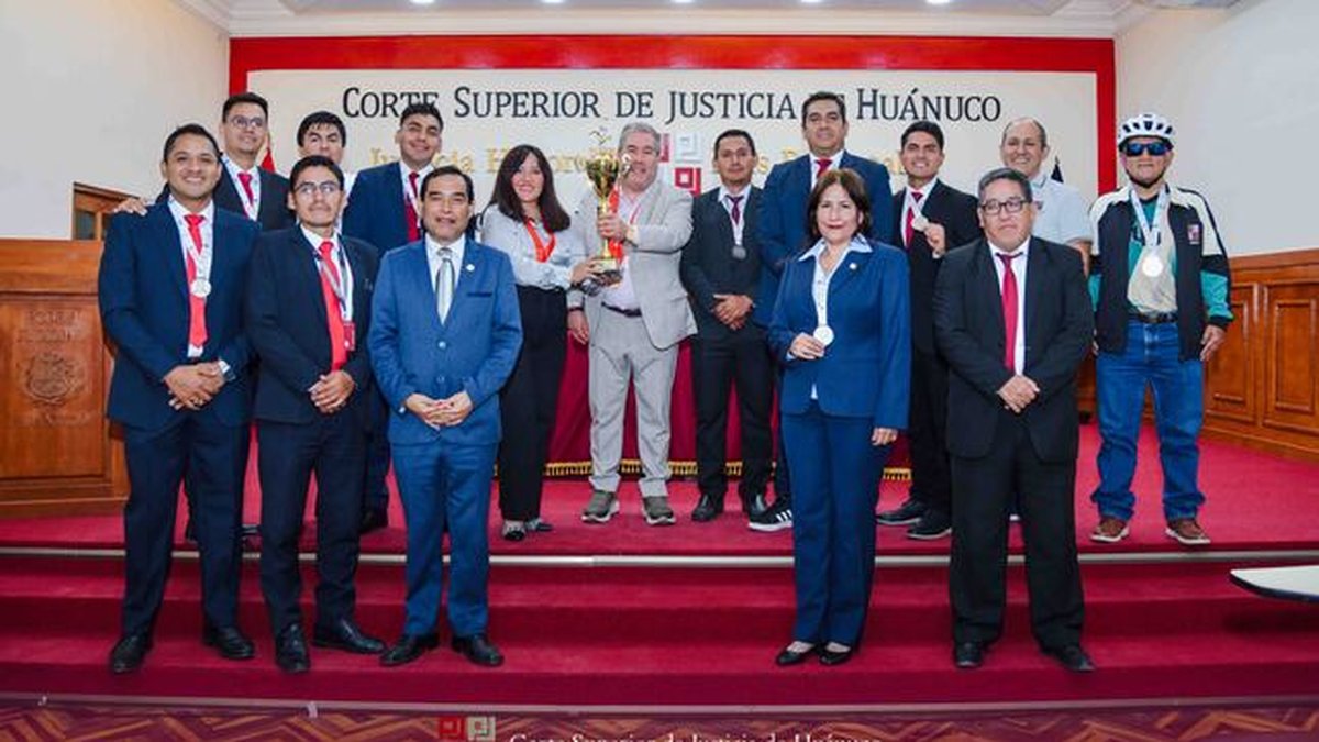 Corte Superior de Huánuco rinde homenaje a sus deportistas tras ganar siete medallas en los Juegos Judiciales 2026