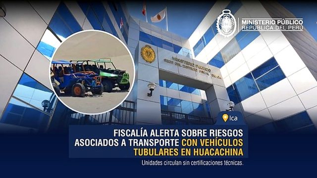 Fiscalía alerta sobre riesgos asociados a los paseos en tubulares en Huacachina