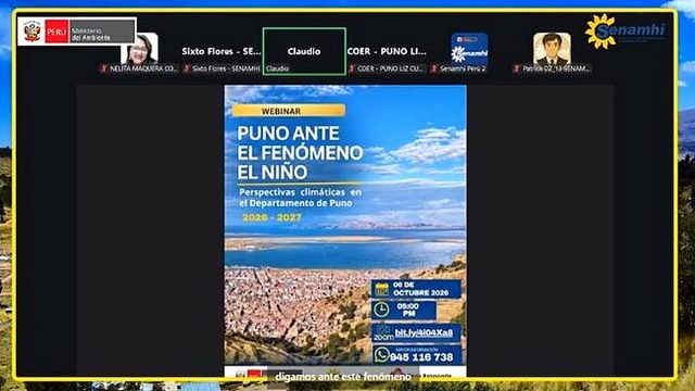 Senamhi alerta posible déficit de lluvias en Puno para el 2027