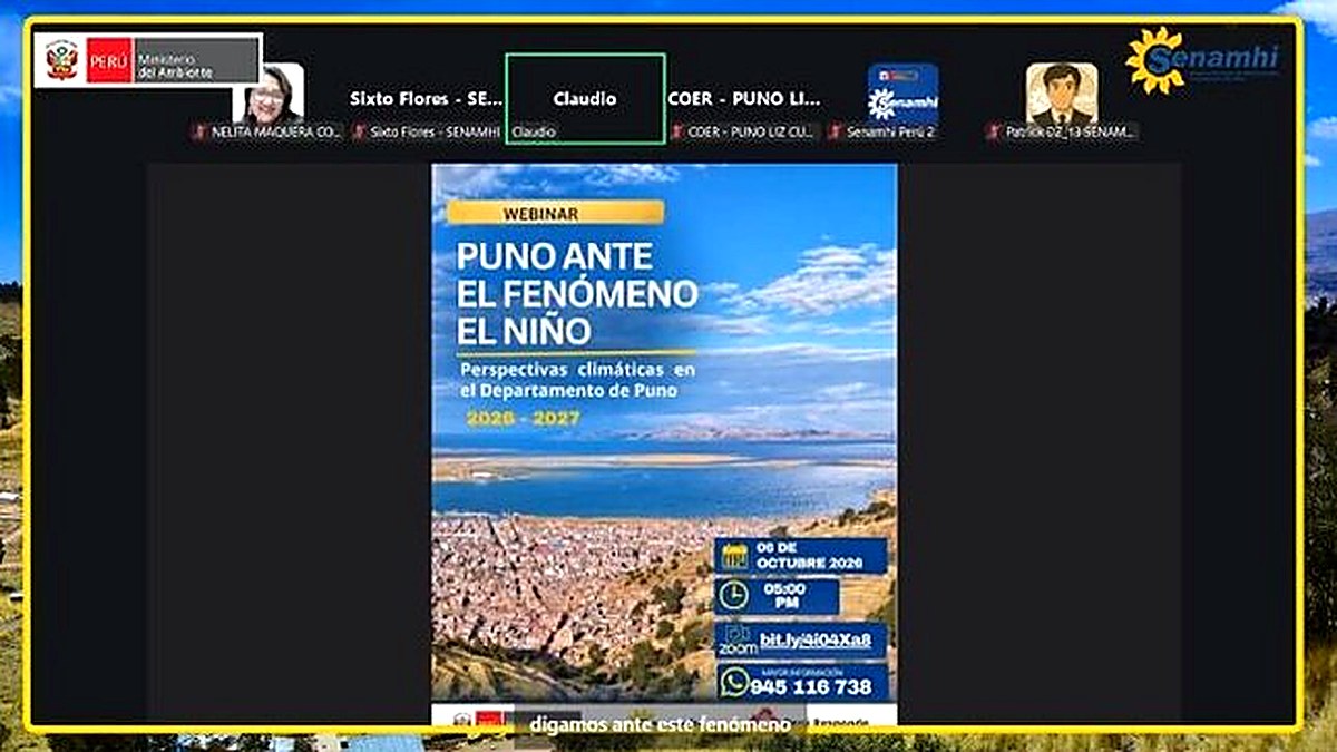 Senamhi alerta posible déficit de lluvias en Puno para el 2027