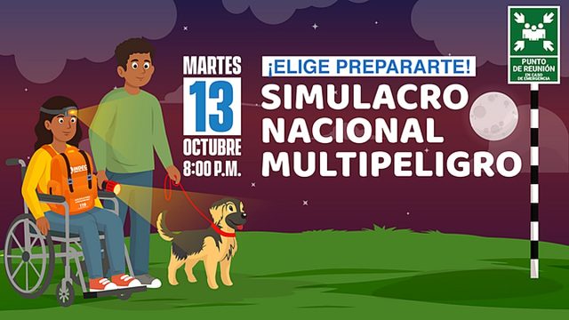 INDECI exhorta a la población a participar en el III Simulacro Nacional Multipeligro