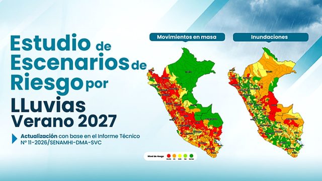 CENEPRED alerta riesgo muy alto por lluvias en 702 distritos