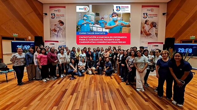 INSN San Borja capacitó a 80 enfermeras de Lima y regiones en cuidado especializado de pacientes con cardiopatías congénitas