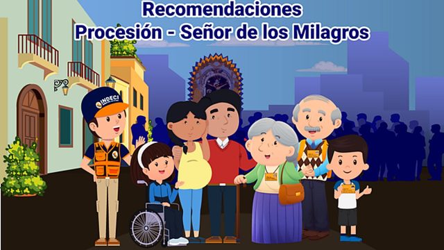 INDECI brinda recomendaciones para asistir de manera segura a la procesión del Señor de los Milagros