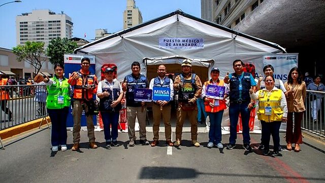 Diris Lima Centro despliega puntos de atención para proteger a los feligreses en la procesión del Señor de los Milagros