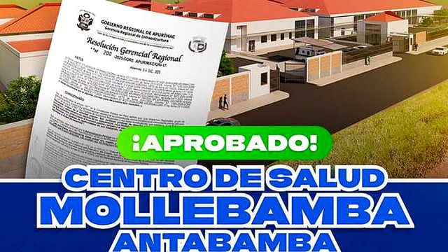 Apurímac: Aprueban expediente para centro de salud de Mollebamba