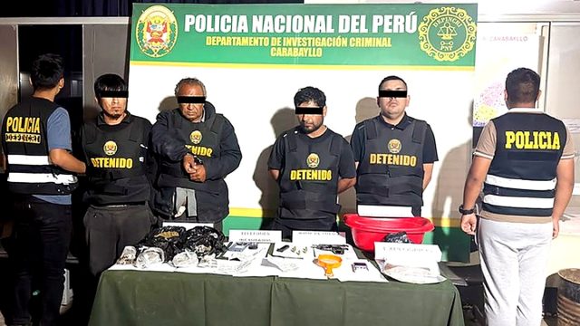 PNP captura a cuatro presuntos extorsionadores de “Las Ballenas de la Zona” en Carabayllo